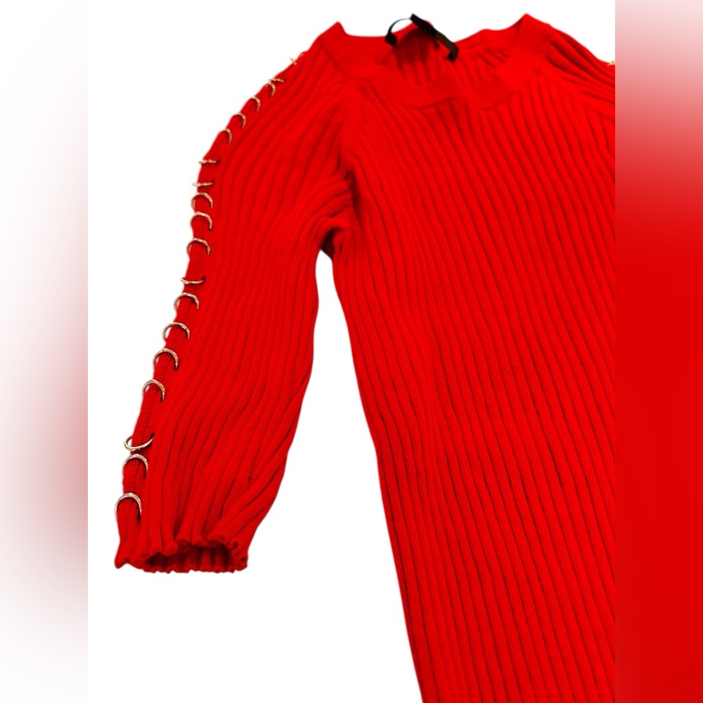 Alexander Wang Red Ribbed Knit - Picture 3 of 8